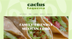 Desktop Screenshot of cactustaqueria.com